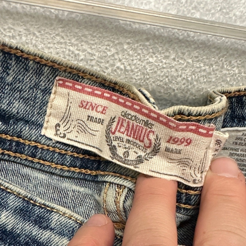 Akademiks Mens VTG 90s Acid Wash Straight Leg Jean 34 x 30 Y2K‎ Street Grunge - Picture 3 of 12